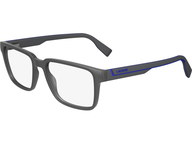 LACOSTE L2936 35,  MATTE GREY, CLEAR