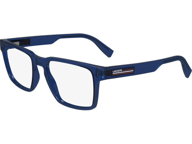 LACOSTE L2948 410,  TRANSPARENT BLUE, CLEAR