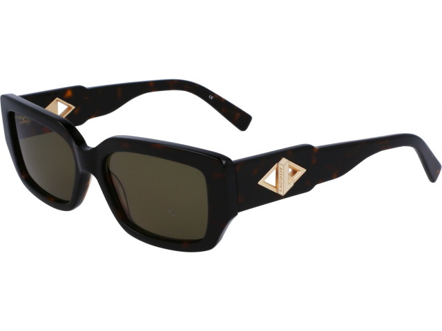 LACOSTE L6021S 214,  HAVANA, SOLID GREEN