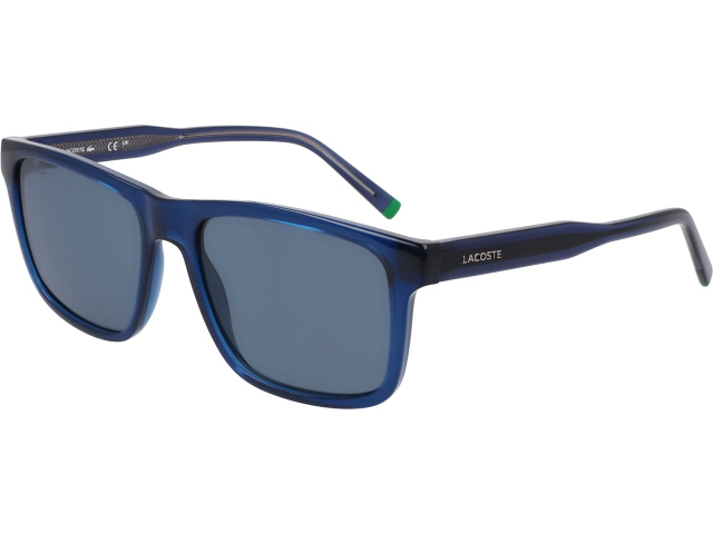 LACOSTE L6025S 410,  TRANSPARENT BLUE, SOLID BLUE