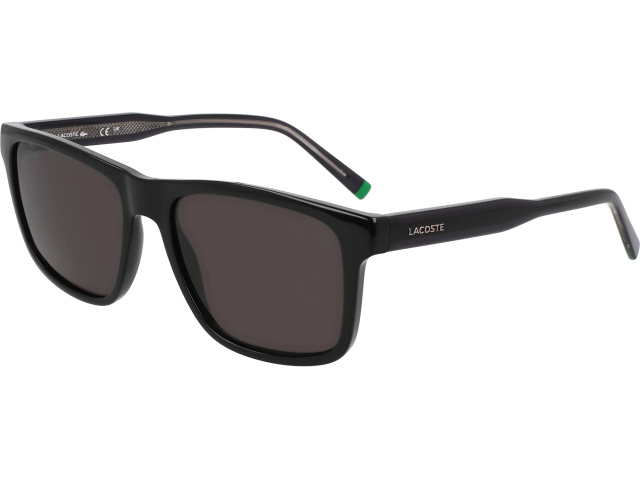 LACOSTE L6025S 1,  BLACK, SOLID GREY