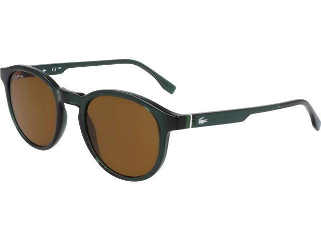 LACOSTE L6030S 301,  TRANSPARENT GREEN, BROWN