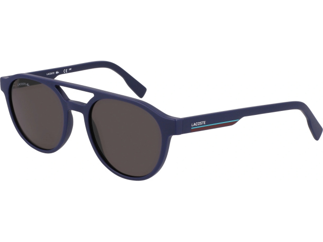 LACOSTE L6008S 424,  MATTE BLUE, Solid Smoke