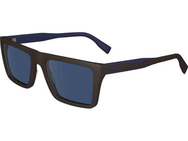 LACOSTE L6009S 210,  MATTE BROWN, Solid Blue