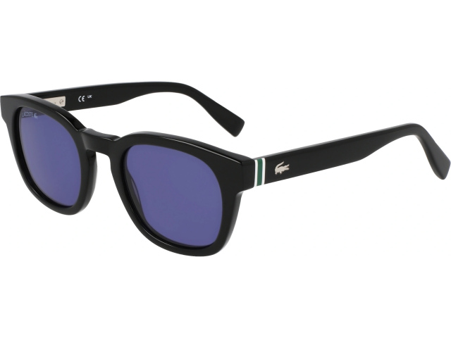 LACOSTE L6015S 1,  BLACK, SOLID BLUE