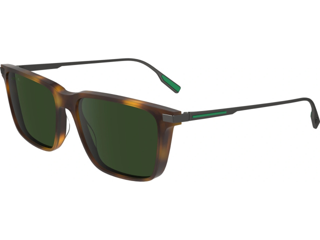 LACOSTE L6017S 214,  HAVANA, SOLID GREEN