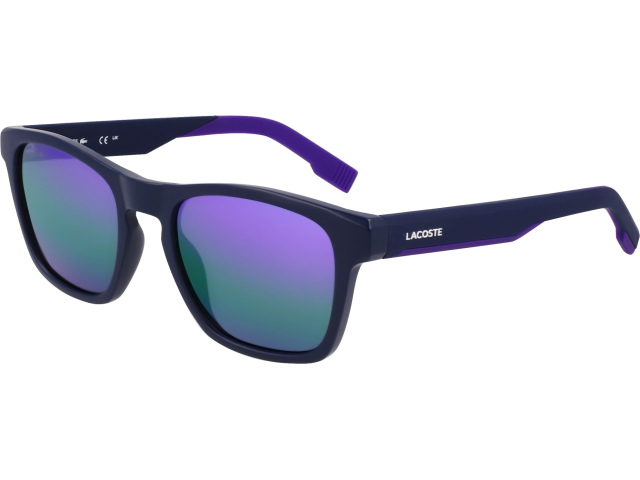 LACOSTE L6018S 424,  MATTE BLUE, SOLID GREY FADE MIRROR