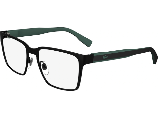 LACOSTE L2293 2,  MATTE BLACK, CLEAR