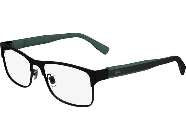 LACOSTE L2294 2,  MATTE BLACK, CLEAR