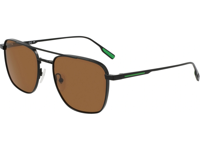 LACOSTE L261S 2,  MATTE BLACK, BROWN