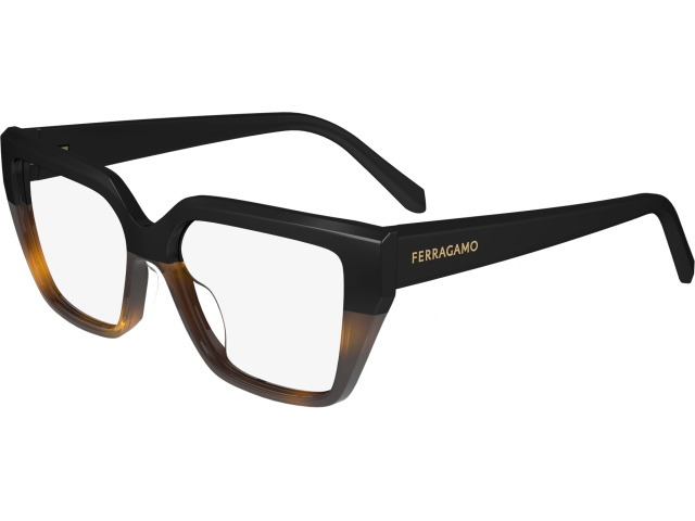 SALVATORE FERRAGAMO SF2971 6,  BLACK/TORTOISE, CLEAR