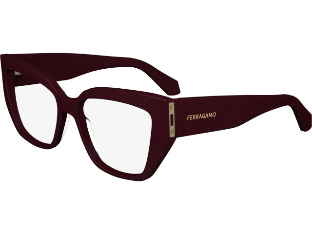 SALVATORE FERRAGAMO SF2972 601,  BURGUNDY, CLEAR