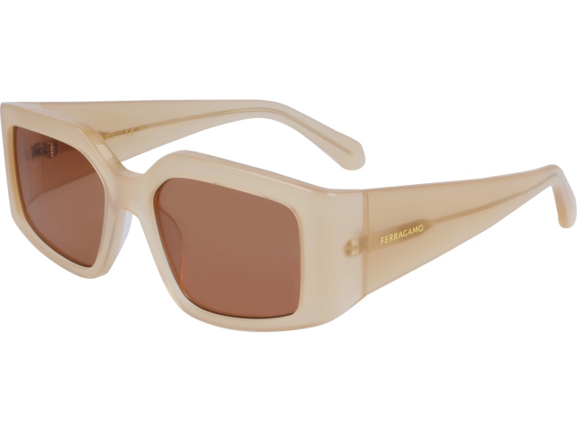 SALVATORE FERRAGAMO SF1101S 708,  OPALINE HONEY, SOLID BROWN