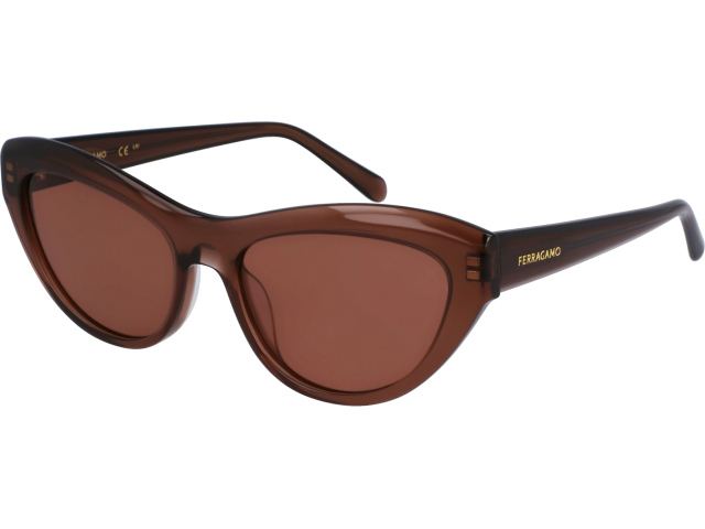 SALVATORE FERRAGAMO SF1103S 232,  TRANSPARENT BROWN, SOLID BROWN