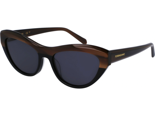 SALVATORE FERRAGAMO SF1103S 217,  STRIPED BROWN/BLACK, SOLID GREY