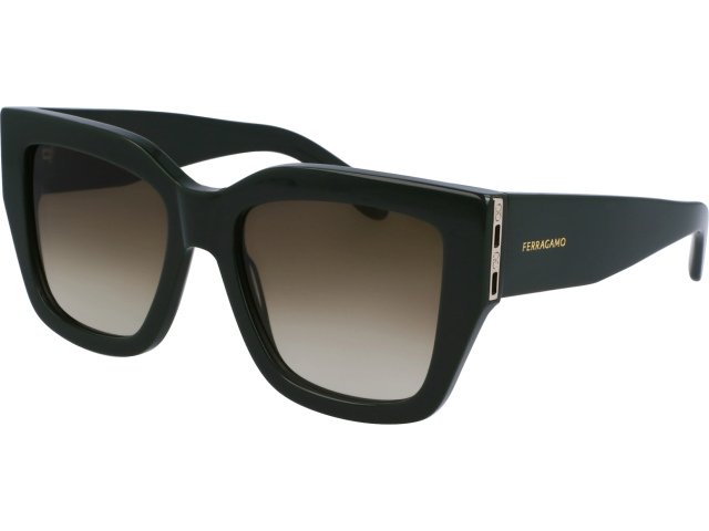 SALVATORE FERRAGAMO SF1104S 302,  DARK GREEN, GRADIENT KHAKI