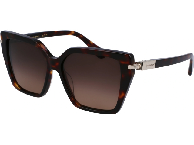 SALVATORE FERRAGAMO SF1106S 242,  DARK TORTOISE, GRADIENT GREY BROWN