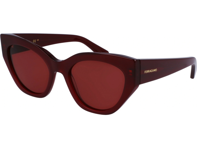 SALVATORE FERRAGAMO SF1107S 653,  OPALINE WINE, SOLID RED WINE