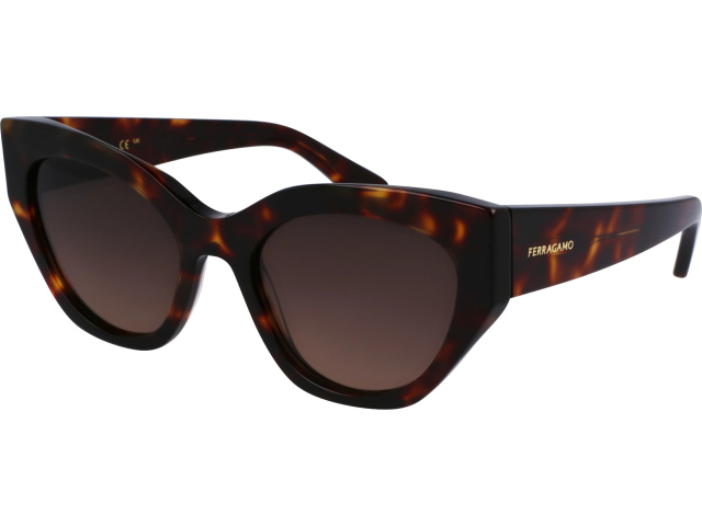 SALVATORE FERRAGAMO SF1107S 242,  DARK TORTOISE, GRADIENT GREY BROWN