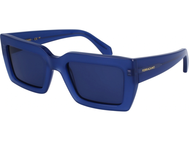 SALVATORE FERRAGAMO SF1108S 423,  OPALINE BLUE, SOLID DENIM