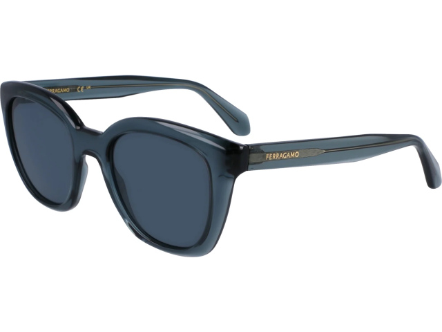 SALVATORE FERRAGAMO SF2000S 438,  TRANSPARENT AVIO, SOLID GREY