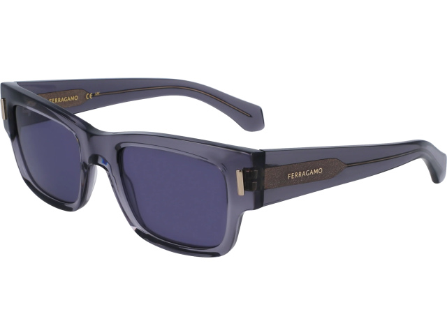 SALVATORE FERRAGAMO SF2011S 20,  TRANSPARENT GREY, SOLID BLUISH GREY