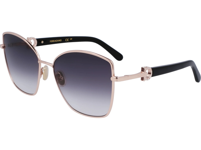 SALVATORE FERRAGAMO SF312SR 771,  ROSE GOLD/GREY GRADIENT, GRADIENT GREY