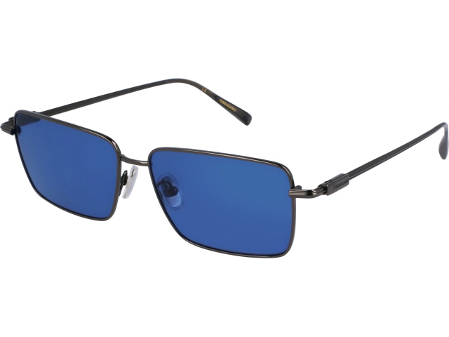 SALVATORE FERRAGAMO SF309S 16,  DARK GUN/BLUE, SOLID BLUE