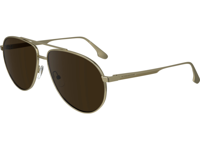 VICTORIA BECKHAM VB242S 700,  GOLD/KHAKI, SOLID BROWN
