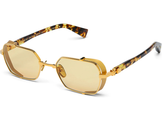 BALMAIN BRIGADE - III GLD - TRT,  18k Gold, Amber Lenses