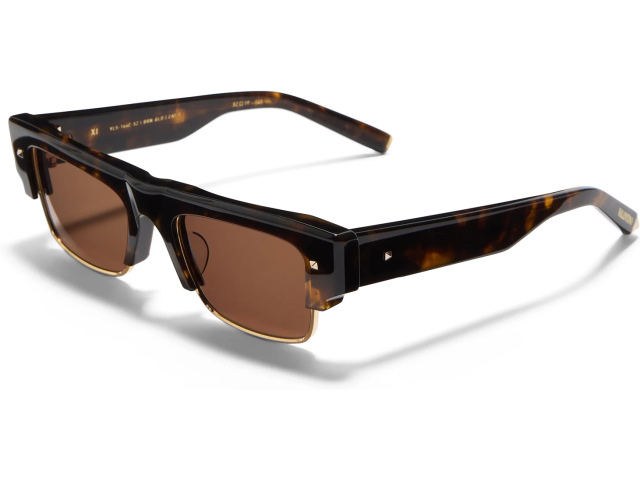 VALENTINO XI BRN - GLD,  Brown Tortoise - V-Light Gold, Dark Brown Lenses