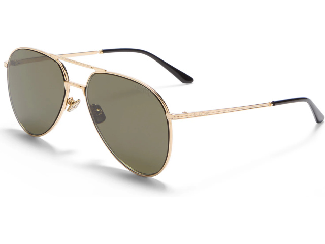VALENTINO VLS-172 GLD - BLK,  V-Light Gold - Black, Dark Green Lenses