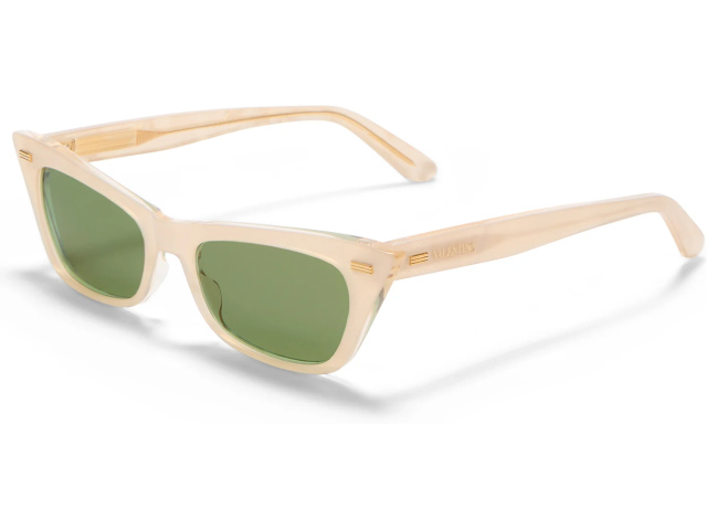 VALENTINO VLS-176 CMP - GLD,  Champagne Pearl - V-Light Gold, Medium Green Lenses