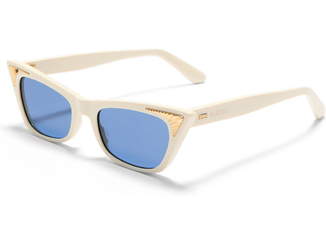 VALENTINO VLS-175 IVR - GLD,  Ivory - V-Light Gold, Blue Lenses