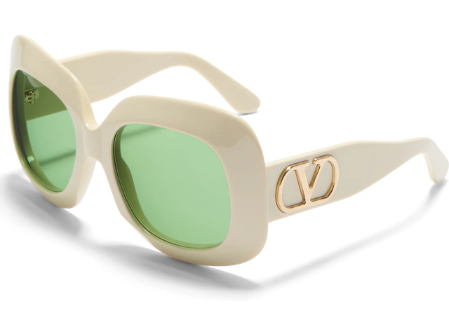 VALENTINO VLS-180 IVR - GLD,  Ivory - V-Light Gold, Green Lenses