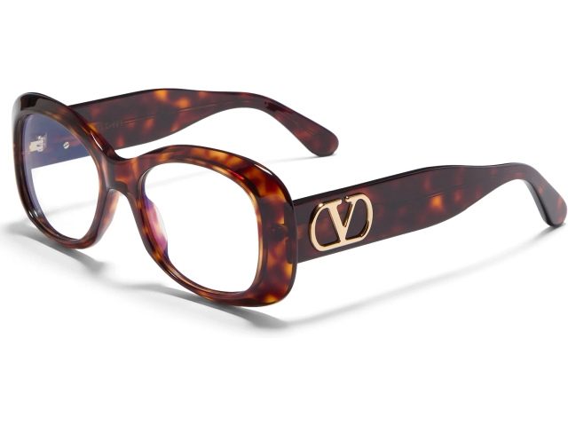 VALENTINO VLX-181 TRT - GLD,  Dark Havana - V-Light Gold, CLEAR