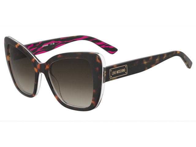 MOSCHINO LOVE MOL083/S 2VL PINK HAVANA PATTERN