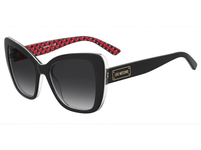MOSCHINO LOVE MOL083/S UYY BLACK PATTERN RED