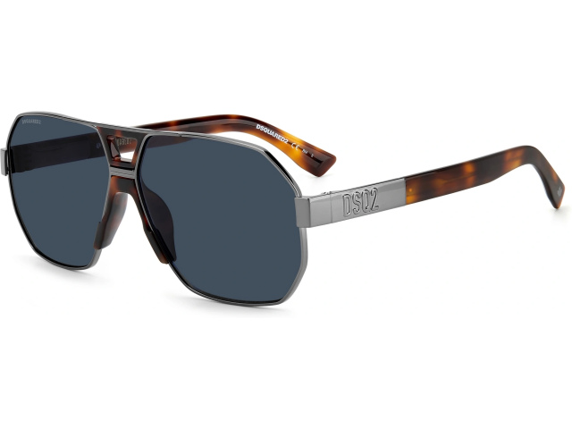 DSQUARED2 D2 0028/S EKP Dark Ruthenium Havana