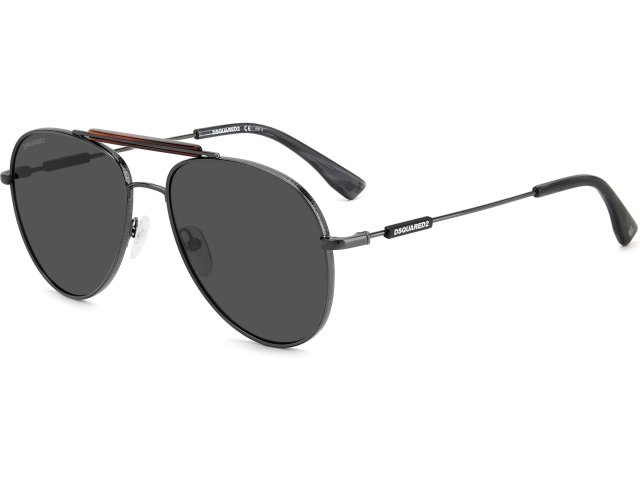 DSQUARED2 D2 0045/S KJ1 Dark Ruthenium