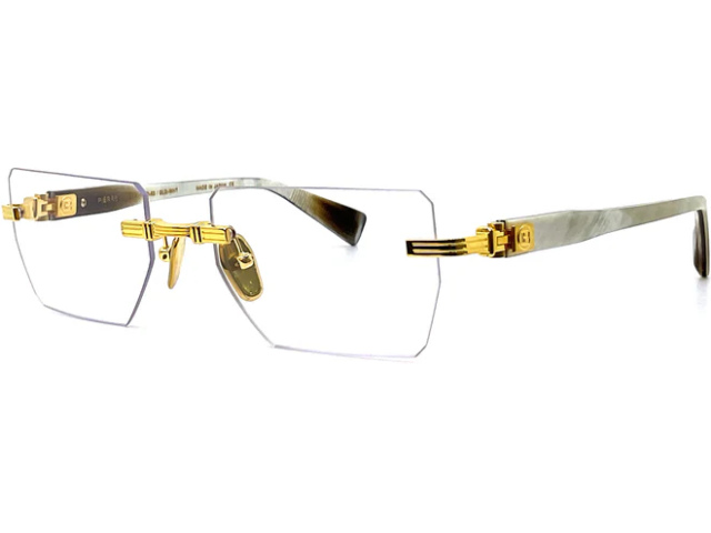 BALMAIN PIERRE GLD - WHT,  5 MICRON 18K GOLD, CLEAR