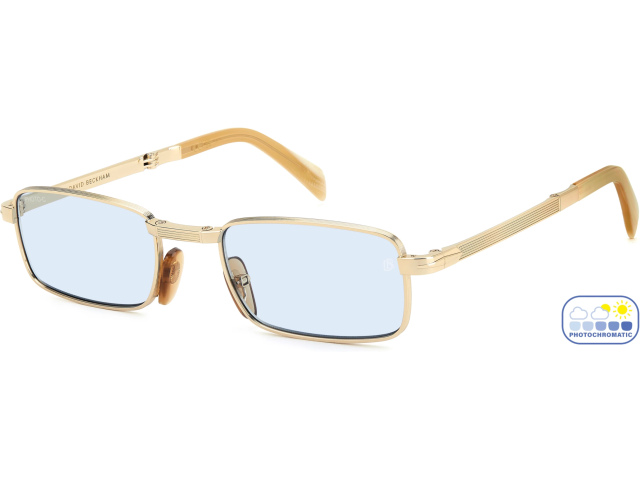 (, ) DAVID BECKHAM DB 99/ORIGAMI IDA Gold Beige Horn