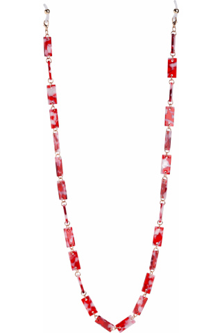 Цепочка для очков Glasses Chain GC43319 Red Pearl