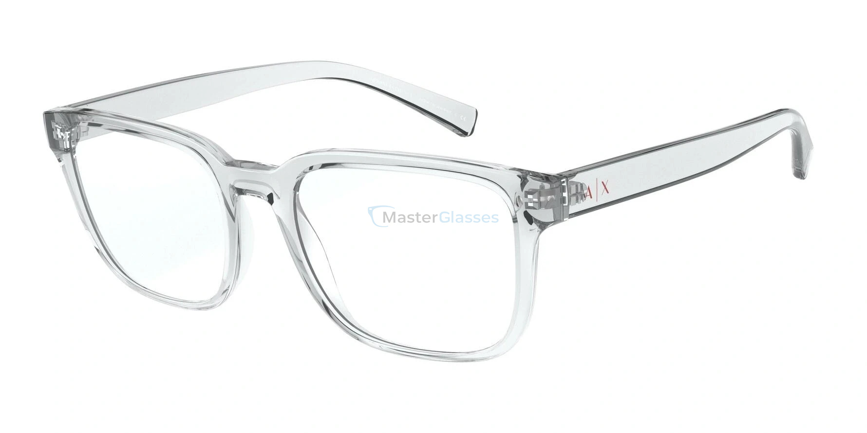 armani exchange transparent glasses