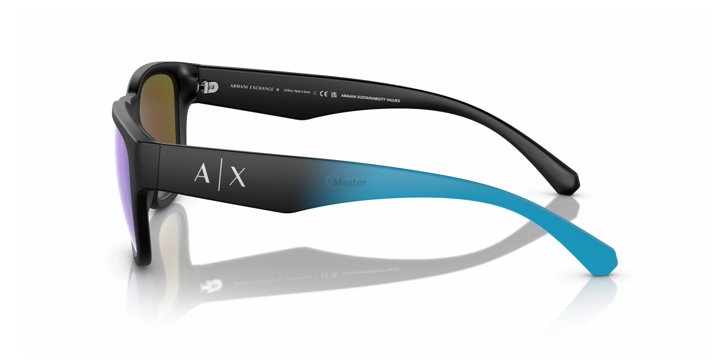 Солнцезащитные очки Armani Exchange AX4115SU 832525 Black - купить в оптике  MasterGlasses